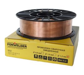 Проволока сварочная ER 70S-6 1.2, 5 кг Fonwelder 104865-70S-6 