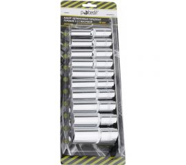 Набор 6-гранных торцевых головок удлиненных (10 шт; 1/2"") Pobedit 2849206 