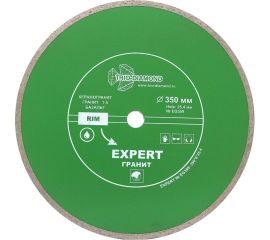 Диск алмазный отрезной сплошной Эксперт Гранит Hot press (350х25.4 мм) TRIO-DIAMOND EG359 