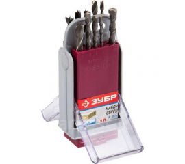 Набор сверл комбинированный (10 шт.) в супер боксе Зубр 4-29704-H10-SB 