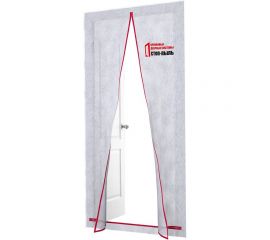 Временная пленочная дверь 100х220 см с молнией типа L вариант 1 СТОП-ПЫЛЬ 201801 