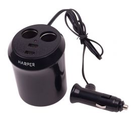 Автомобильный разветвитель прикуривателя HARPER DP-186 H00001344 