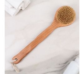 Щетка для тела с ручкой СИМАЛЕНД натуральная щетина 4095254 