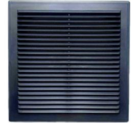 Решетка вентиляционная вытяжная серия В графит (130x130 мм, пластик) ВИЕНТО 1313В-графит 