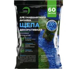 Декоративная щепа Сила Суздаля синяя, 60 л 4680004062424 