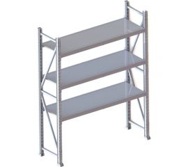 Стеллаж Ирбис Л50 2000x500x1500 мм, 3 яруса, металлические полки X2254546 