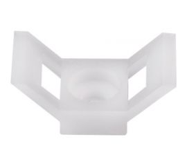 Площадка для хомутов под винт duwi 29x15 мм, белая, упаковка 10 шт. 30202 5 