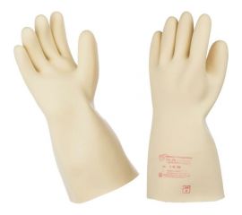 Диэлектрические латексные бесшовные перчатки ООО Комус класс защиты 0, размер 4, 1 пара 1382854 