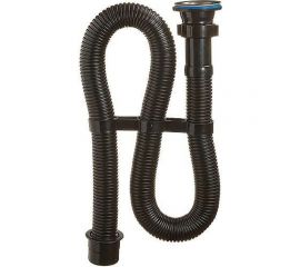 Гофрированный сифон ORIO 1 1/2x40 черный, длина 1500 мм переходник на 50 мм АС-30122 