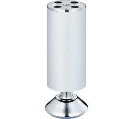 Ножка Tech-Krep алюминий, круглая, регулируемая, с конусом, D50x150 мм, матовый хром - накл. 148557 