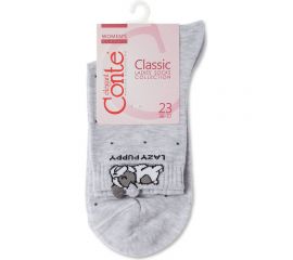 Женские хлопковые носки Conte elegan t classic 17с-183сп, р.25, 252 светло-серый 1001320730040154252 