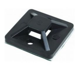 Самоклеящаяся площадка REXANT 25x25 мм, черная, упаковка 10 шт. 07-2026-10 