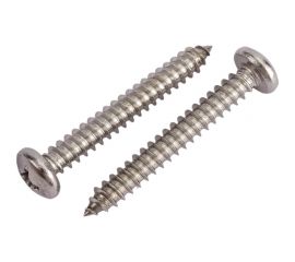 Саморез с полукруглой головкой КРЕП-КОМП DIN 7981, нержавейка А2, 4,2х32, 500 шт. шпн4232 