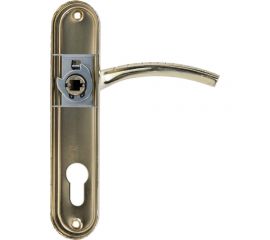 Врезной замок с ручками Аллюр 132/3 GP латунь 5962 