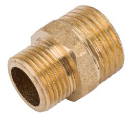 Переходной ниппель LEXLINE 1/2-3/8 нар/нар., латунь 15-10 513046 