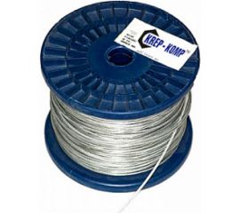 Трос в оплётке ПВХ КРЕП-КОМП 6миллиметр/8миллиметр 100 метров тп68 