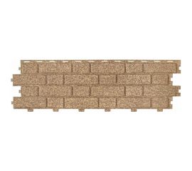 Сайдинг Tecos BRICK WORK кэмел, 1140х350 мм, 0.399 кв. м S-BW-Camel AS 