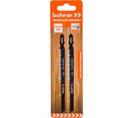 Пилки по дереву для лобзика Т344D (2 шт; 135х110 мм; HCS; шаг 4 мм) BOHRER 37103444 