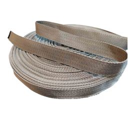 Ременная лента Эбис 25 мм, 50 м, серебро 72443 