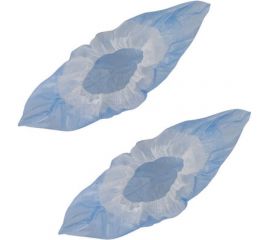 Бахилы ЛАЙМА ДВОЙНЫЕ, комплект 50 пар, со стелькой, 39х14 см, 40 мкм, 630720 