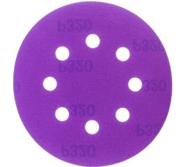 Круг шлифовальный Purple PP627 (125 мм; 8 отверстий; Р320; 100 шт) Hanko PP627.125.8.0320 