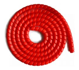 Спиральная пластиковая защита PARLMU SG-32-F13-k10 полипропилен, размер 32, плоская поверхность, цвет красный, длина 10 м PR0300700-10 