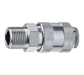 Переходник ЗУБР Профессионал 3/8"M - рапид муфта 64911-3/8 