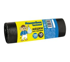 Мешки (10 шт; 120л; ПНД; 11 мкм) для мусора Мамонтенок Чистолюб MPM4548 