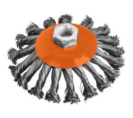 Кордщётка радиальная витая с наклоном (115 мм; М14) для МШУ РОССНА Р860655 