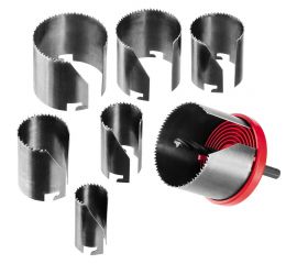 Пила кольцевая наборная Мастер (7 полотен; 26-63 мм; 42 мм) по дереву Зубр 29593-H7-42 