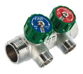 Регулируемый коллектор с 2 отводами FAR1" М24х19 FK 3825 C1 