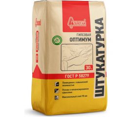 Гипсовая штукатурка Старатели Оптимум 30 кг 3277/3429 