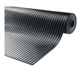 Резиновое рулонное покрытие ComeForte Рифленка 1,2х10 м Fine Ribbed rubber мелкая линия СС002789 