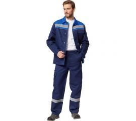Костюм Эксперт Спецодежда Профи 1, темно-синий/василек, р. 68-70, рост 194-200 6446000027007 
