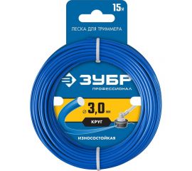 Леска для триммера ЗУБР КРУГ Профессионал 3 мм, 15 м 71010-3.0 