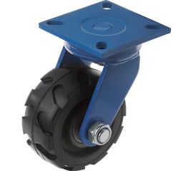 Колесо сверхбольшегрузное обрезиненное поворотное с площадкой SHd 63 (150 мм; 800 кг) А5 1001619 