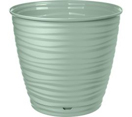Горшок для цветов Idiland saffron 5.4 л, с поддоном, светло-зеленый 692216103-ЗЕЛ 