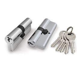 Цилиндровый механизм Fuaro 100 ZA 80 mm /30+10+40/ CP хром 5 кл. 24947 