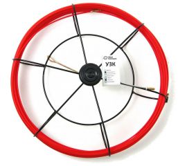 Протяжка для кабеля мини OlmiOn УЗК d=3,5 мм L=30 м в кассете №1, красный СП-К1-3,5/30 