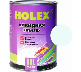 Алкидная автоэмаль HOLEX 202 белая, 0.8 кг HAS-59014 