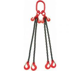 Цепной четырехветвевой строп ООО КанТраст на увеличенном звене (120x180) 4СЦ 3,15/4000 мм с крюками-укоротителями 4STSUVZ3154000R 