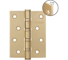 Универсальная петля FUARO HEAVY SSG (сатинированное золото) 100x75x3 мм (2 шт) IN4400U 46515 