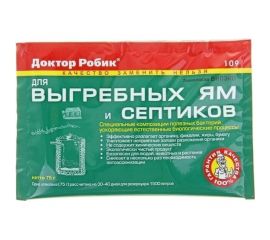 Набор биоактиватор 109 для выгребных ям и септиков 36 шт по 75 г Доктор Робик 10936 