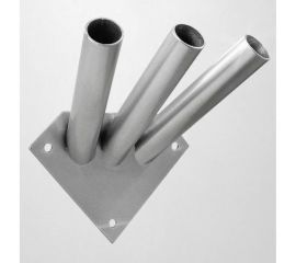 Кронштейн для флага PALITRA TECHNOLOGY, трехрожковый, настенный, нержавеющая сталь 50500-3-AISI 