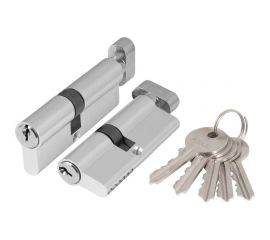 Цилиндровый механизм Ajax AZ102/100 mm (45+10+45), CP хром, 5 кл. 44563 