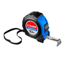 Рулетка Зубр ПРОФИ 10м/25мм ударостойкий обрезиненный корпус 34056-10-25_z02 