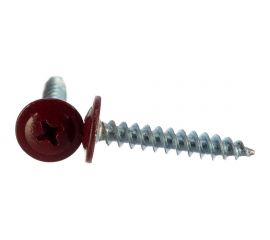 Прессшайба Качественный КРЕПЕЖ 4.2х25 мм, красное вино RAL 3005, острая, 160 шт 0200241 КЧ 