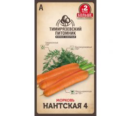 Семена Тимирязевский Питомник морковь Нантская 4 средние, 2 г Of000095528 