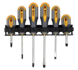 Набор отверток VOREL 6 предметов, резинопластиковые ручки 60783 