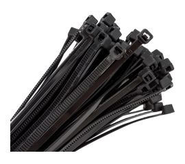 Стяжка SUPRLAN нейлоновая, 3,6x250 мм, черная, UV, 100 шт. 06-1036 